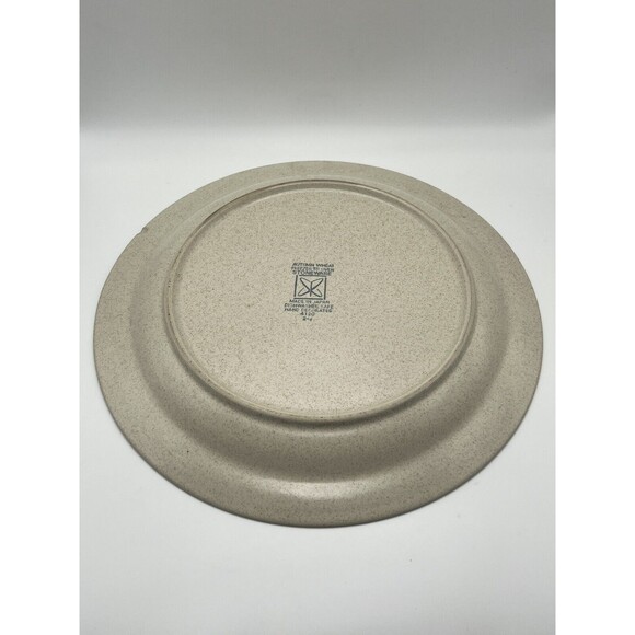 Vintage Sears "Autumn Wheat" 12 1/4 Inch Chop Stoneware Plate Made In Japan - Picture 3 of 5